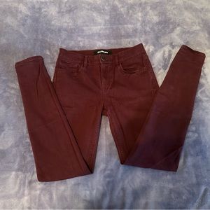 Burgundy/Wine Jeggings